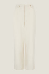 Linen Blend Trousers | Oat