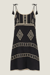 Imogen Dress | Black/Gold