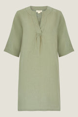 Calvi Linen Dress | Khaki