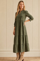 Liv Corduroy Dress | Khaki