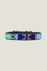 Arrow and Circle Dog Collar | Turquoise/Green - Aspiga