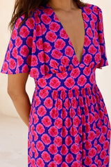 Sylvie EcoVero™ Dress | Blue/Pink