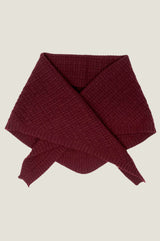 Merino Wool Tie Neck Scarf | Wine