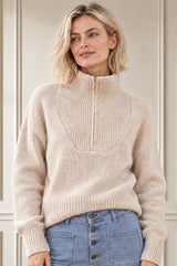 Boxy Beau Pullover | Chalk