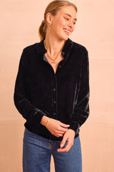 Velvet Shirt | Black