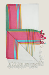Classic Kikoy | White/Pink