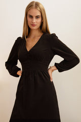 Marianne Corduroy Dress | Chocolate