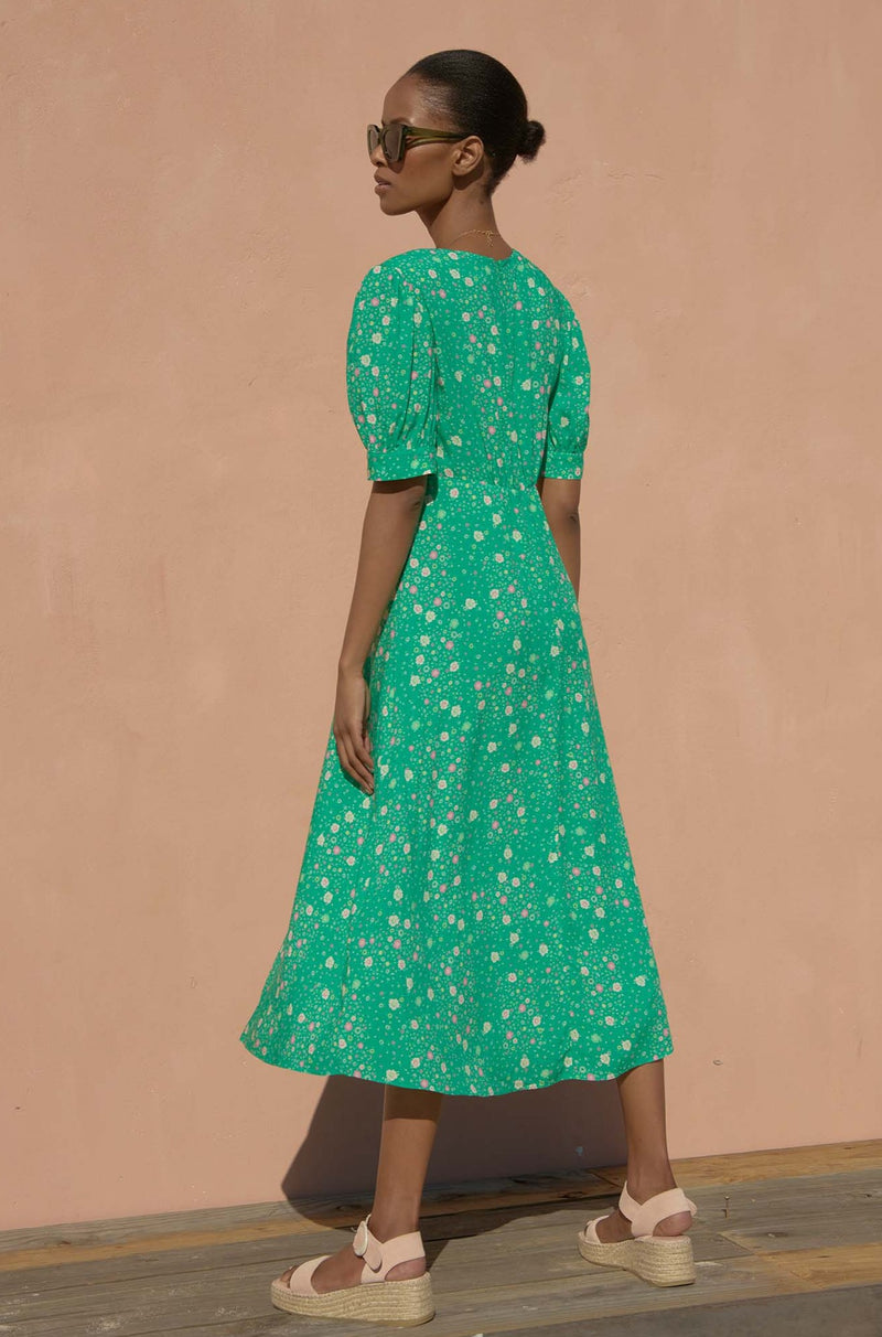 Anne EcoVero™ Dress | Bright Green
