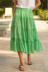 One Size Organic Cotton Skirt | Green