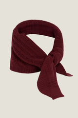 Merino Wool Tie Neck Scarf | Wine