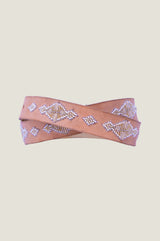 Large Diamond Belt | Gold/Light Tan - Aspiga