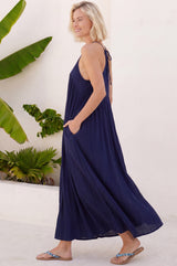 Lenu Maxi Dress | Navy