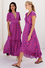 Sylvie EcoVero™ Dress | Blue/Pink