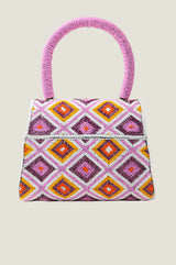 Beaded strap handbag