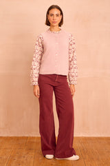 Alpaca Blend Gilet | Dusty Pink