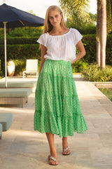 One Size Organic Cotton Skirt | Green