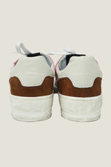 MELINE Vintage Effect Star Trainers | Pink/White