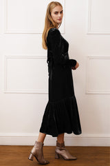 Esmee Velvet Dress | Black