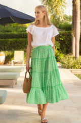 One Size Organic Cotton Skirt | Green