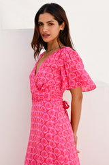 Mimi EcoVero™ Dress | Pink/Red