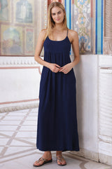 Lenu Maxi Dress | Navy