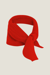 Merino Wool Tie Neck Scarf | Red