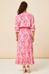 Maeve EcoVero™ Dress | Pink/White