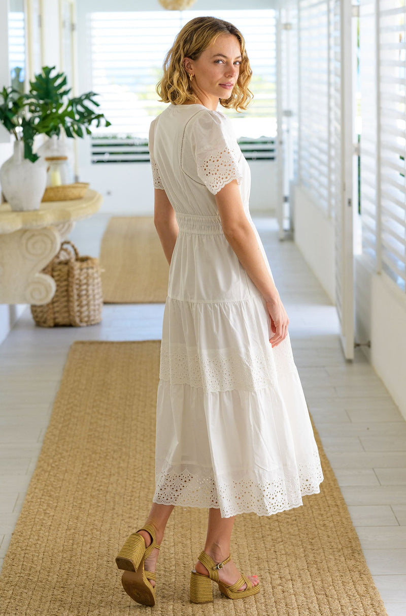 Broderie Sienna Dress | Ivory