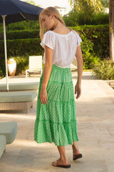 One Size Organic Cotton Skirt | Green