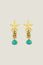 ASHIANA Andrea Earrings | Gold/Teal