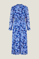 Clover Dress | Hazy Floral Blue/Pink