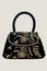 Embroidered Handbag | Black/Gold