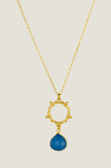 Allegra necklace | Gold/Blue - Aspiga