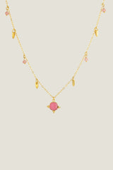 Asia necklace | Gold/Pink