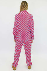 Three Piece Pyjama Set | Hyacinth Pink/Purple
