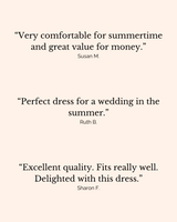 Billie Organic Cotton Block Print Dress | Gardenia Pink/Green