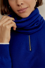 Merino Wool Snood | Cobalt