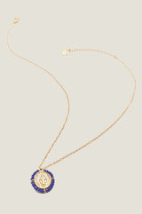 Santa Maria Necklace | Gold/Cobalt Blue