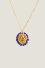 Santa Maria Necklace | Gold/Cobalt Blue