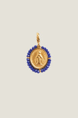 Santa Maria Charm | Gold/Cobalt Blue