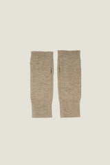 Merino Wool Fingerless Gloves | Taupe