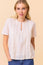 Vienna Short Sleeve Blouse | Cream