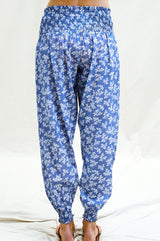 Harem Trousers | Blue/White - Aspiga