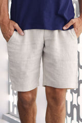 Men’s Premium Linen Shorts | Natural