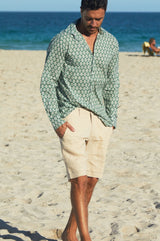 Men’s Premium Linen Shorts | Natural