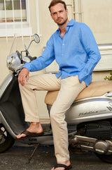 Men's Premium Linen Trousers | Natural