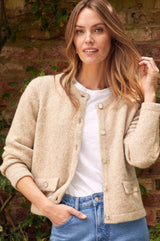 Pearl Cardigan | Oat