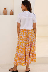 One Size Skirt | Dianthus Yellow/White - Aspiga