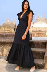 Broderie Pippa Dress | Black