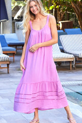 Frankie Midi Dress | Pink